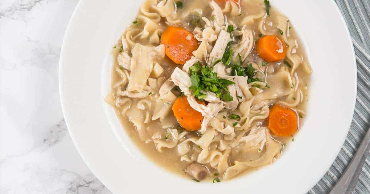 Pressure Cooker Chicken Noodle Soup Recipe (Instant Pot Chicken Noodle Soup)