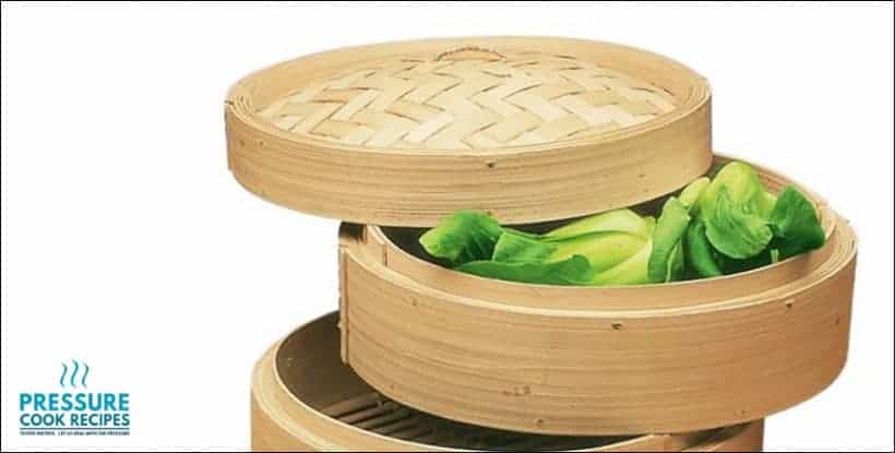 Two Tiers 8 Inch Bamboo Steamer