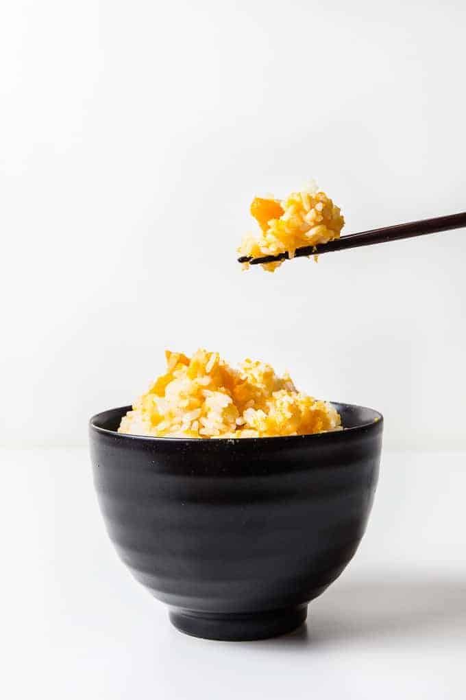 Instant Pot Kabocha Squash (Japanese Pumpkin) Rice Amy + Jacky