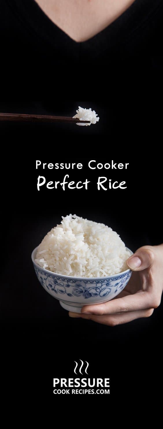 Perfect Pressure Cooker Rice Recipe (Instant Pot Rice)