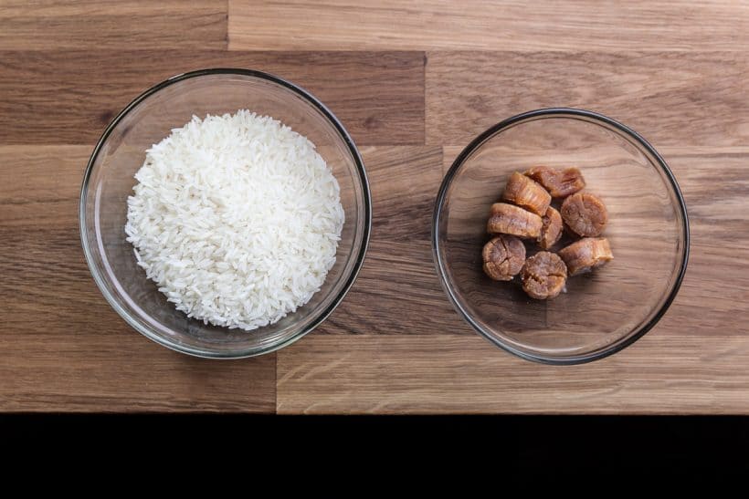Comfort recipe of congee (rice porridge or jook)