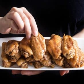 Make these Instant Pot Honey Garlic Chicken Wings (Pressure Cooker Chicken Wings) with 10 mins prep! Super flavorful wings as appetizer, snack, or dinner.