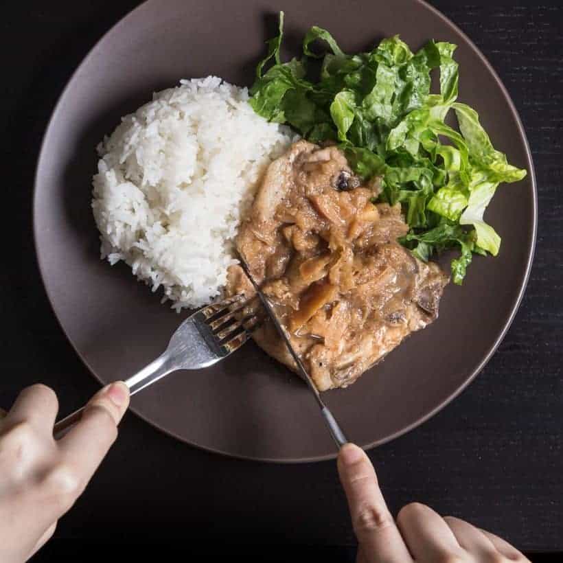 Pressure Cooker Pork Chops and Applesauce Tested by Amy + Jacky