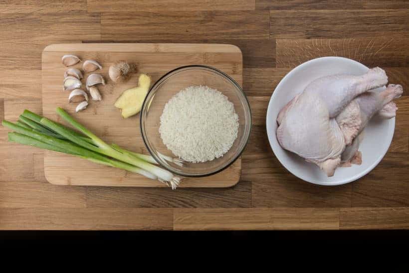 Instant Pot Hainanese Chicken Rice Ingredients  #AmyJacky #InstantPot #PressureCooker #recipe #asian #chinese #chicken #rice