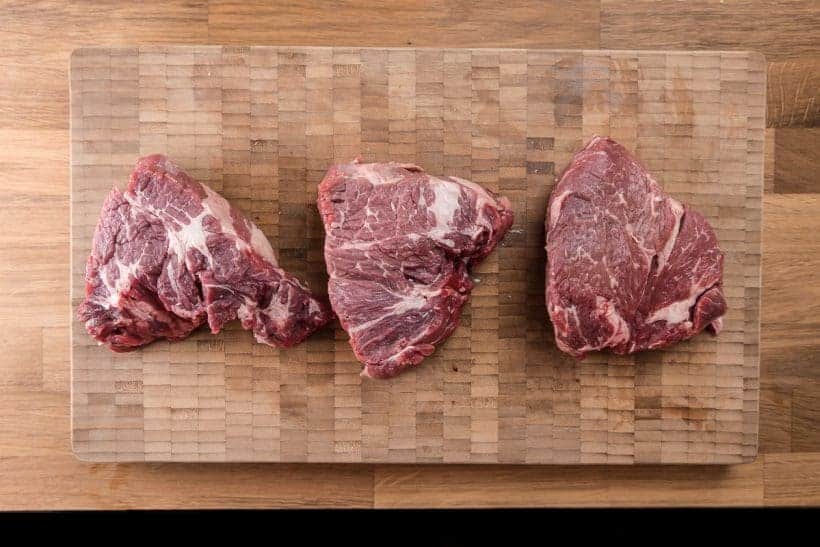 Pressure Cooker Pot Roast Recipe Ingredients - chuck roast