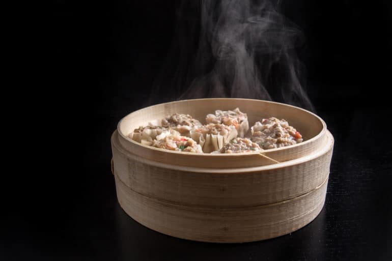 Make this Chinese dim sum Shumai Recipe (燒賣, Siu Mai, Shaomai, or Siomai). Flavorful Pork Dumplings with crunchy shrimps, bouncy pork & fragrant mushrooms. Great make ahead freezer meals!