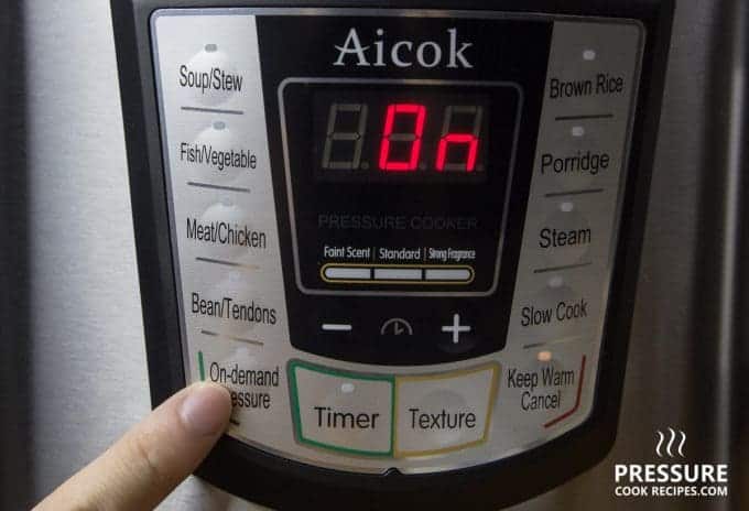 Aicok 7-in-1 Multi-Functional Programmable Electric Pressure Cooker Control Panel Buttons