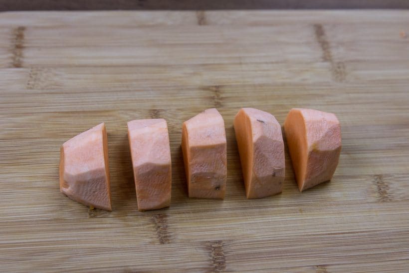 Creamy Pressure Cooker Mashed Sweet Potatoes - cut into 1" chunks