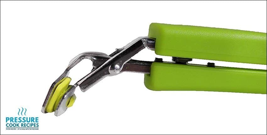 Instant Pot Accessories: Hot Dish Retriever Tongs TOPOKO Green Stainless Steel Retriever Tongs / Gripper Clip for Hot and Cold Plate, Bowl, Dish,...