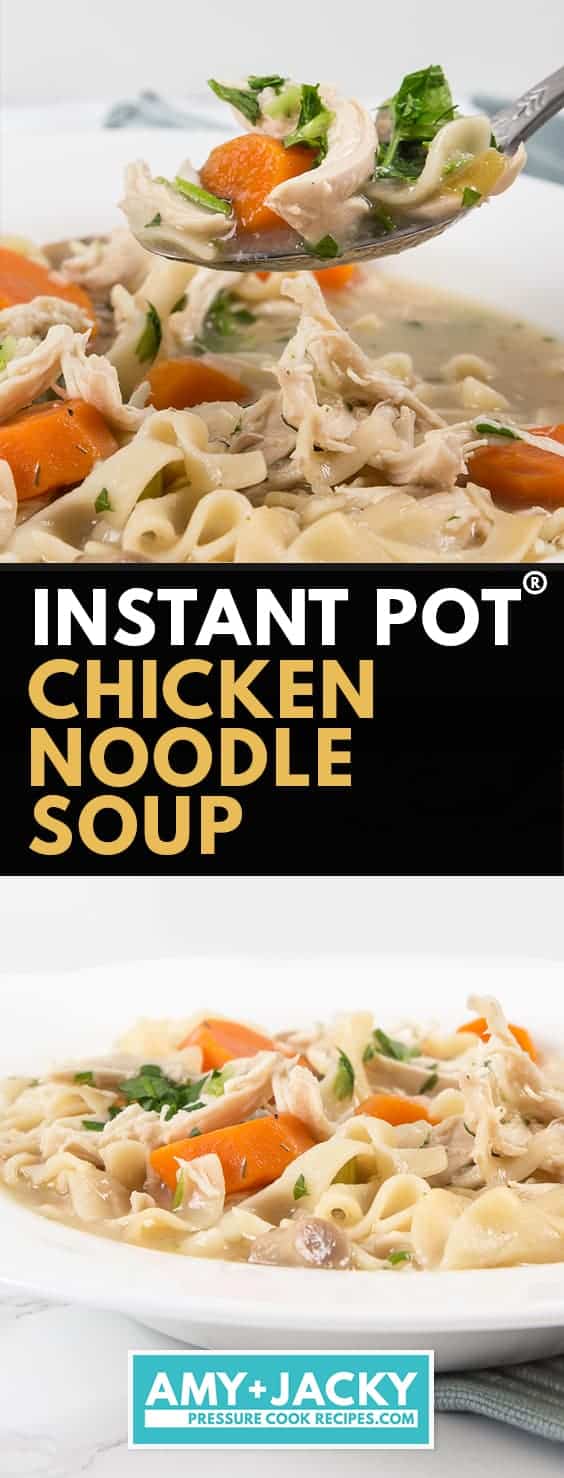 instant pot chicken noodle soup | chicken noodle soup in instant pot | pressure cooker chicken noodle soup #AmyJacky #InstantPot #PressureCooker #chicken #soup #recipe