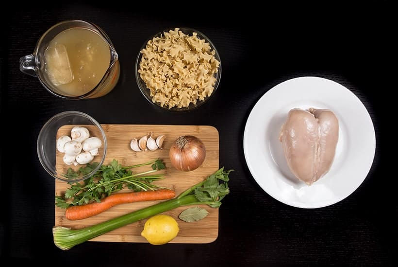 instant pot chicken noodle soup ingredients  #AmyJacky #InstantPot #PressureCooker #recipe #chicken #soup