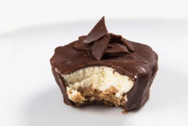 Chocolate Covered Instant Pot Cheesecake Bites Recipe: Wow your guests & satisfy your cravings with this luxuriously rich, dense pressure cooker cheesecake, drowned in deliciously creamy chocolate.