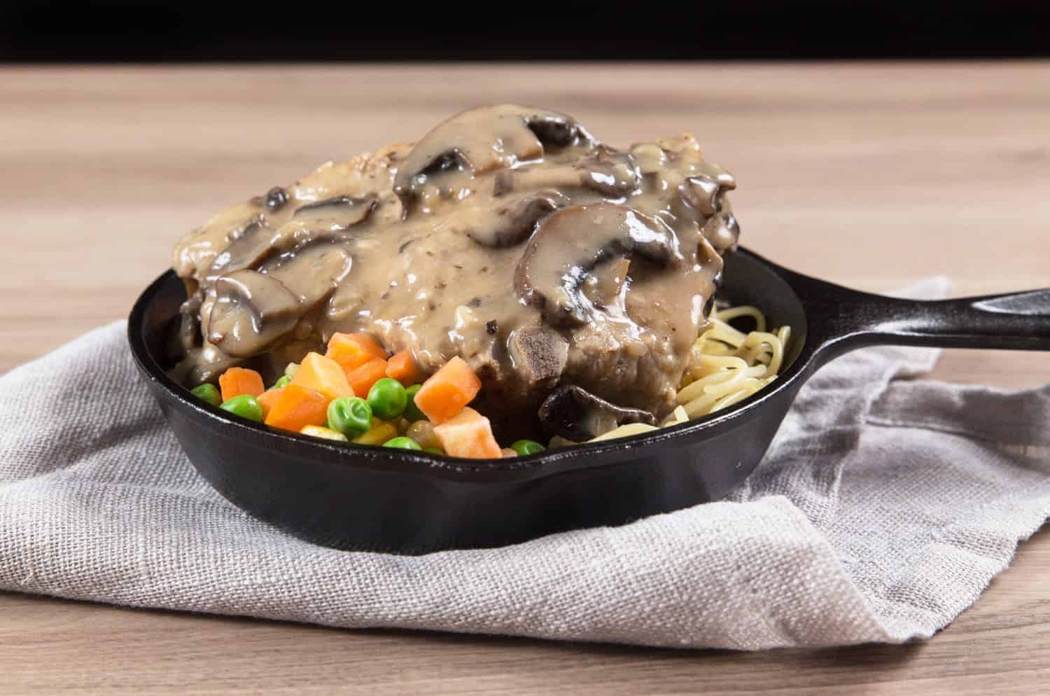 Easy Instant Pot Pork Chops Recipe with classic homemade HK Mushroom Gravy! Comforting Umami Pressure Cooker Pork Chops are tender and moist.