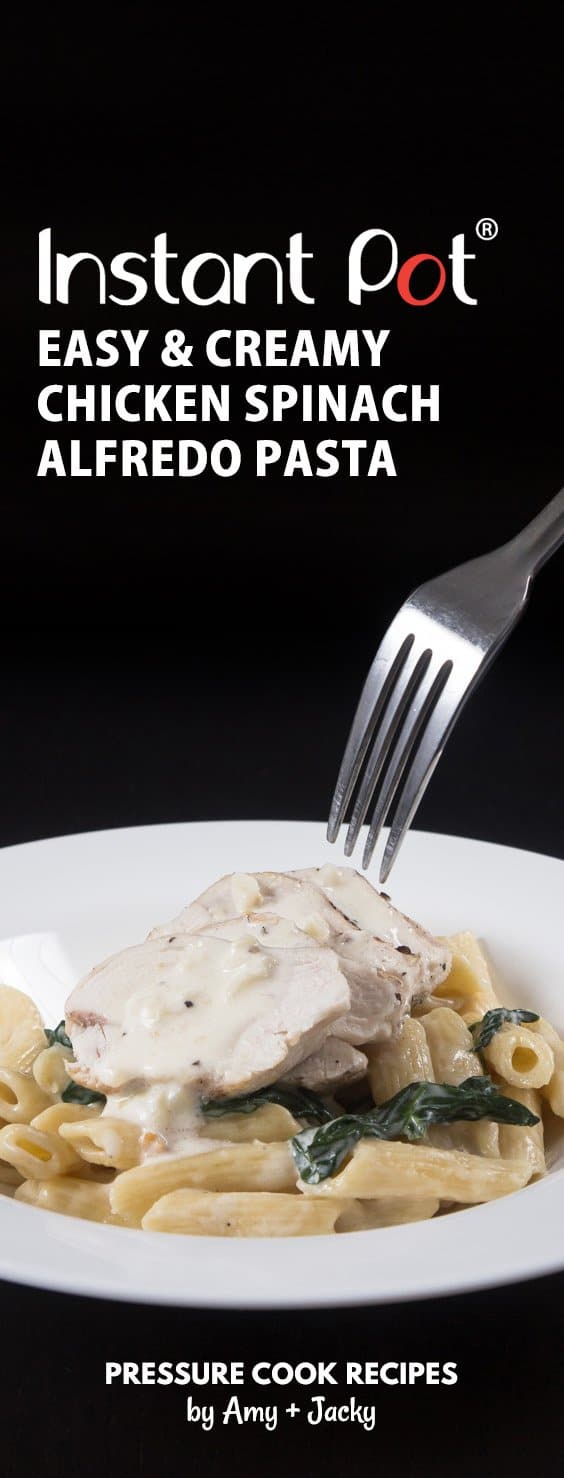 instant pot chicken alfredo | pressure cooker chicken alfredo | instant pot alfredo | instant pot chicken alfredo pasta | instant pot chicken alfredo penne | instant pot chicken recipes | instant pot pasta  #AmyJacky #InstantPot #PressureCooker #recipes #pasta #kid-friendly