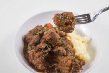 Guinness Instant Pot Irish Beef Stew and Mashed Potatoes Recipe: Celebrate St Patrick's Day with this Pot-in-Pot Pressure Cooker Irish Stew with rich gravy. Delicious adult treat you shouldn't miss!