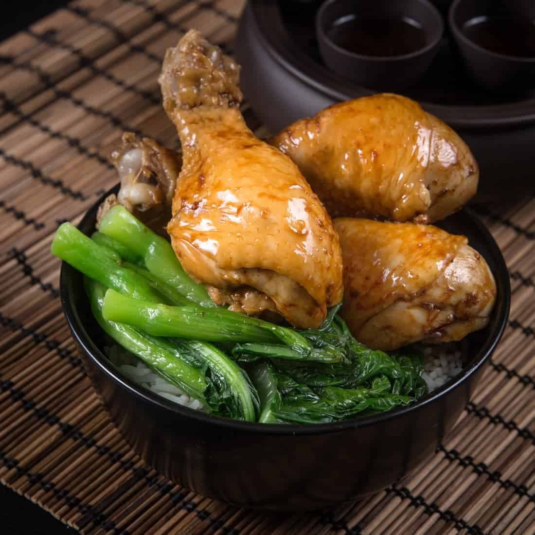 Instant Pot Soy Sauce Chicken and Rice (Pot in Pot) Pressure Cook Recipes