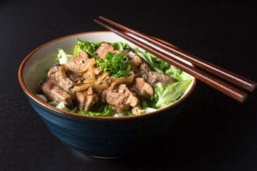 Easy Pressure Cooker Ginger Pork Shogayaki Recipe (Pot-in-Pot): Make this beloved Japanese comfort food. You'll love the rich sweet, savory Ginger Garlic Sauce!