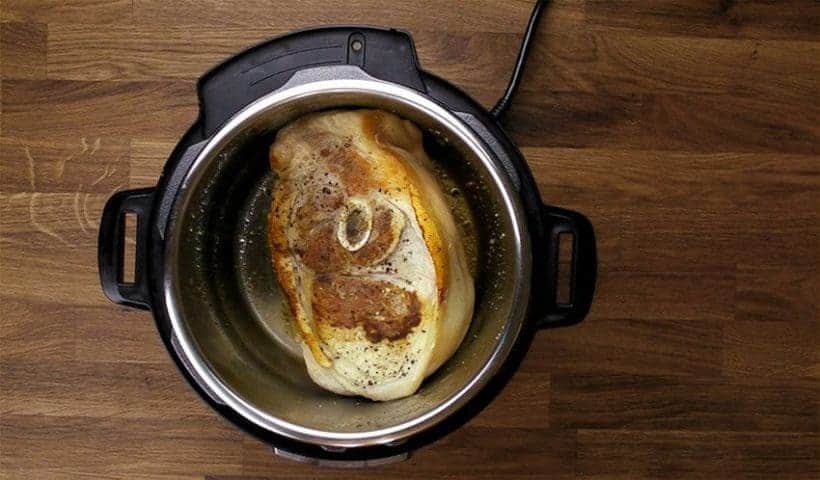 Instant Pot Pulled Pork Recipe (Easy Pressure Cooker Pulled Pork): brown pork shoulder (Boston butt)