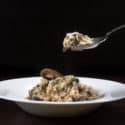 Cook this Easy Delizioso Instant Pot Mushroom Risotto Recipe (Pressure Cooker Risotto). Creamy, luxurious, cheesy risotto with crunchy umami mushrooms mixed in al dente arborio rice. So deliciously comforting & satisfying to eat!