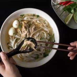 Instant Pot Pho Ga Recipe (Pressure Cooker Pho Ga): this fragrant Vietnamese Chicken Noodle Soup warms the heart and nourishes the soul.