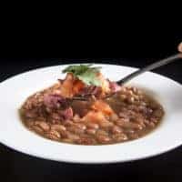 Instant Pot Ham and Bean Soup Recipe (Pressure Cooker Ham and Bean Soup): Learn how to make this ham and bean soup based on pinto beans experiment with step by step instructions.