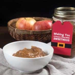 Instant Pot Apple Butter Recipe (Pressure Cooker Apple Butter): Learn how to make Sugar Free Spiced Apple Butter. Deliciously warm homemade apple butter with no added sugar. Perfect DIY Instant Pot Christmas Gift!