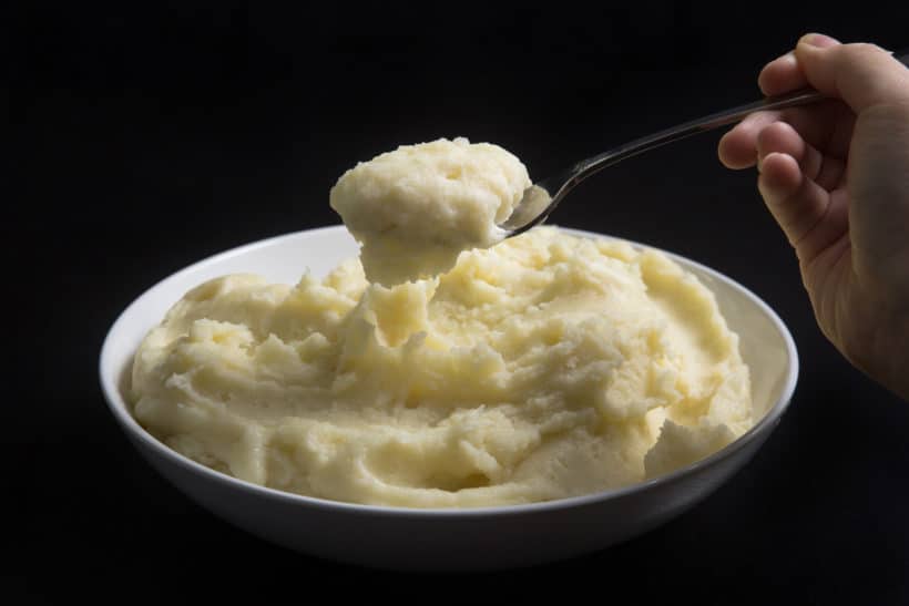 Michelin-Star Inspired Instant Pot Mashed Potatoes Recipe: how to make the best homemade mashed potatoes with 4 simple ingredients. Creamy smooth, fluffy and buttery spoonful of heaven.