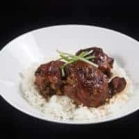 Make Instant Pot Chicken Adobo Recipe (Pressure Cooker Chicken Adobo) with Pot-in-Pot Rice: Classic Filipino favorite comfort food. Super flavorful, quick and easy weeknight Instant Pot Chicken and Rice Recipe.
