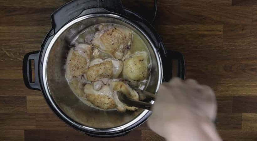 pressure cook chicken thighs