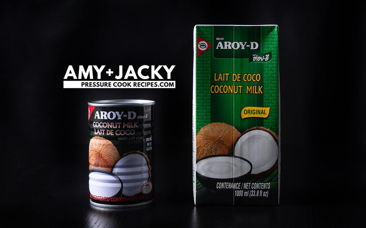 Aroy-d Coconut Milk Can vs Box Comparison