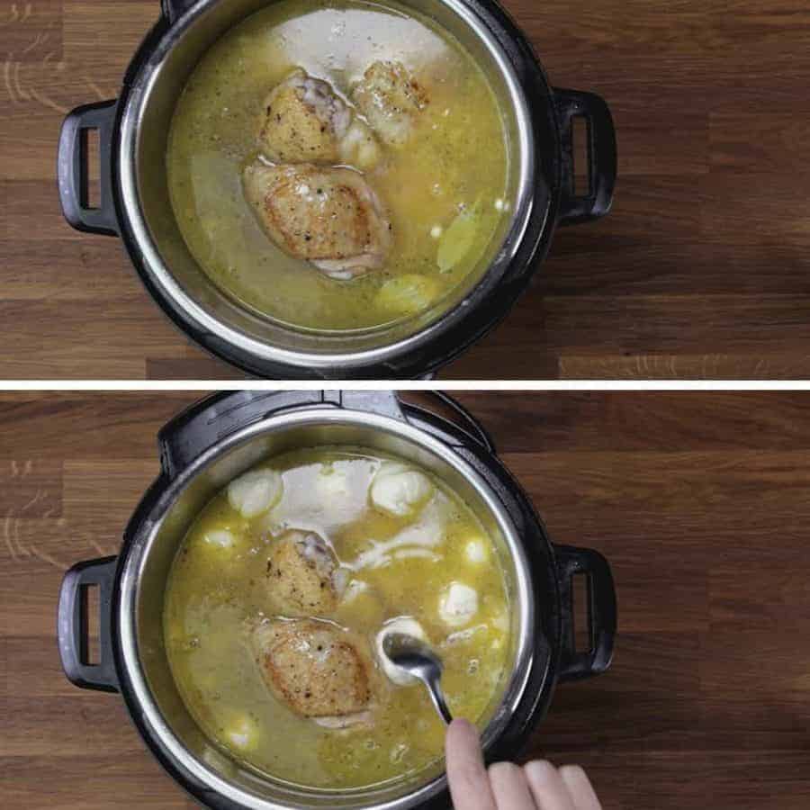 Instant Pot Chicken and Dumplings Tested by Amy + Jacky
