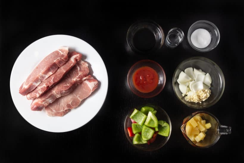 Sweet 'n Sour Pork Chops Ingredients