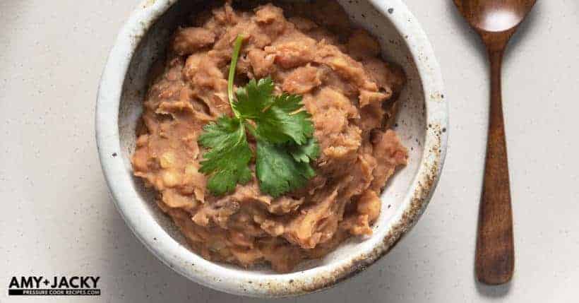 Instant Pot Refried Beans | Pressure Cooker Refried Beans | Instant Pot Pinto Beans | Instant Pot Beans | frijoles refritos | Mexican | Vegan | Vegetarian | Instant Pot Recipes #instantpot #pressurecooker #recipe #beans #side #dip #mexican