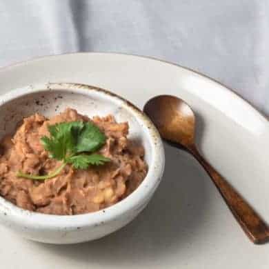 Instant Pot Refried Beans | Pressure Cooker Refried Beans | Instant Pot Pinto Beans | Instant Pot Beans | frijoles refritos | Mexican | Vegan | Vegetarian | Instant Pot Recipes #instantpot #pressurecooker #recipe #beans #side #dip #mexican