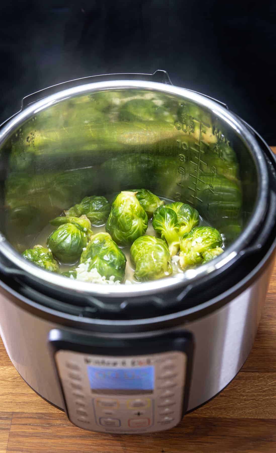 Instant Pot Brussels Sprouts Tested by Amy + Jacky