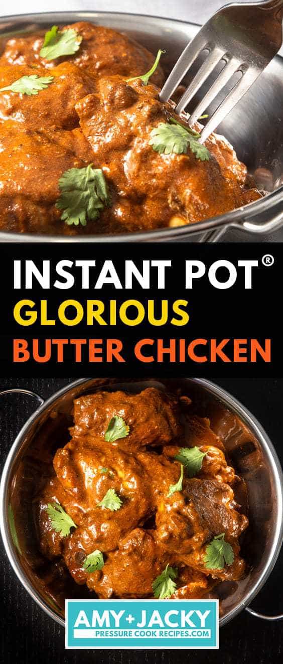 Instant Pot Butter Chicken | Pressure Cooker Butter Chicken | Butter Chicken Recipe | Instant Pot Indian Recipes | Instant Pot Chicken Recipes  #instantpot #pressurecooker #chicken #dinner #easy #indian