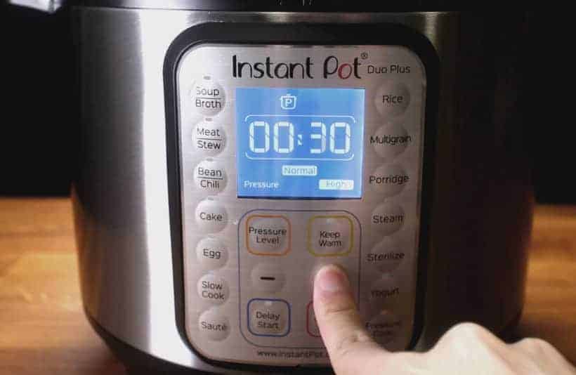 Instant Pot Pressure Cooker High Pressure 30 minutes