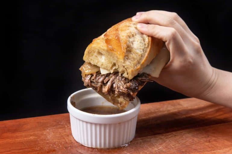 Instant Pot French Dip | Pressure Cook French Dip | Instapot French Dip Sandwich | Beef Dip | Instant Pot Chuck Roast | Instant Pot Beef Recipes | Healthy Instant Pot Recipes