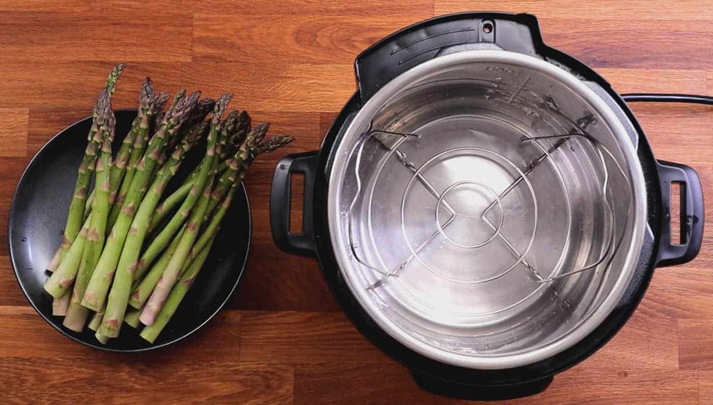 Instant Pot Asparagus Tested by Amy + Jacky