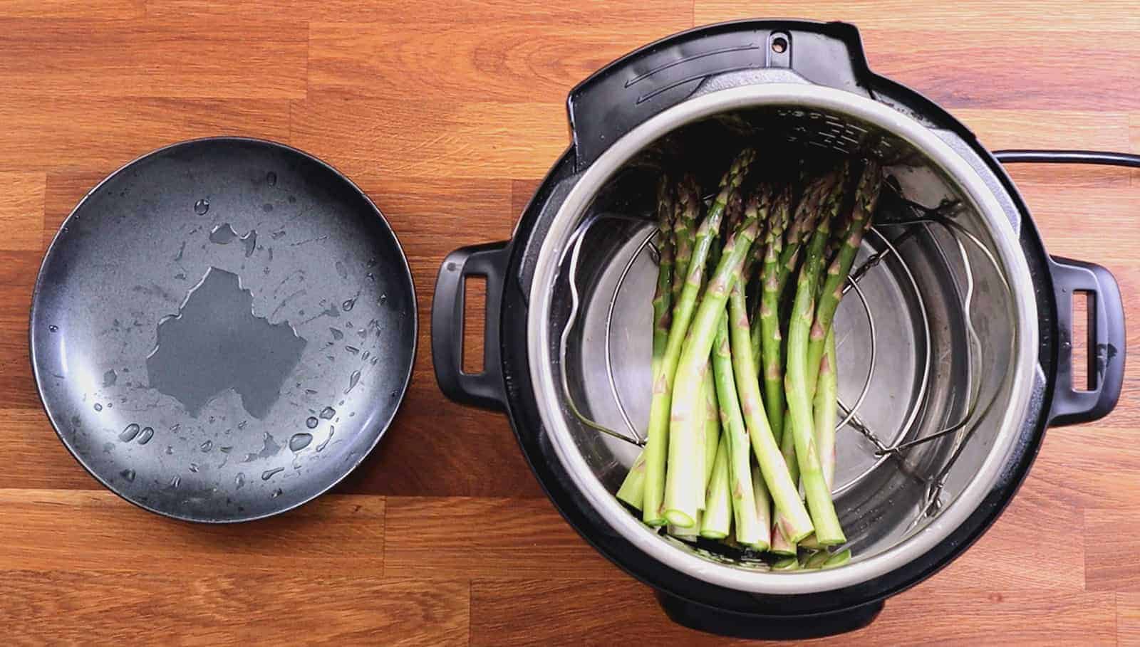 Instant Pot Asparagus Tested by Amy + Jacky