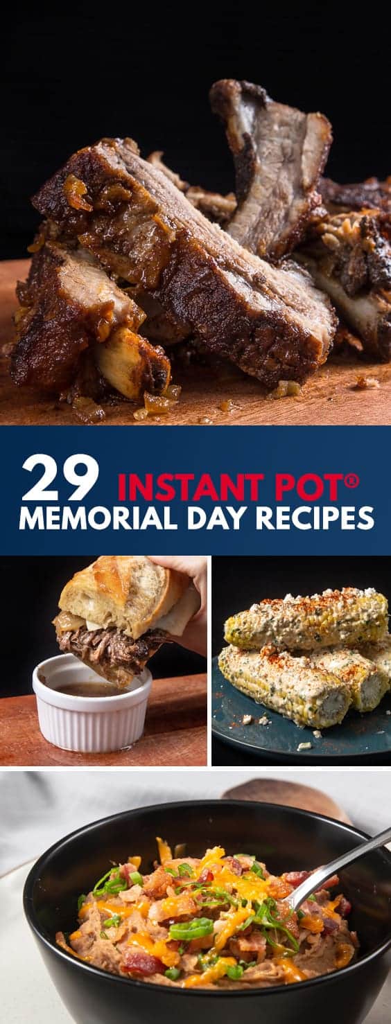 Instant Pot Memorial Day Recipes | Pressure Cooker Memorial Day Recipes #InstantPot #recipes #MemorialDay #SummerRecipes #bbq