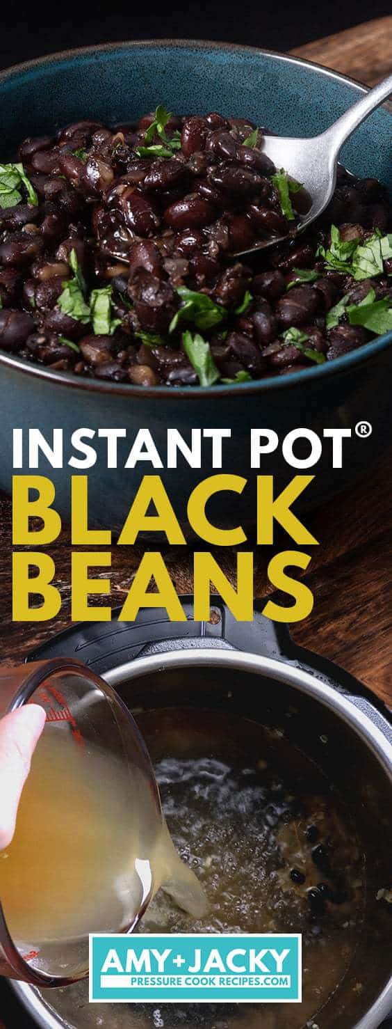 Instant Pot Black Beans | Pressure Cooker Black Beans | Instant Pot Beans | Pressure Cooker Beans | Black Beans Recipes | Instant Pot Vegetarian | Healthy Instant Pot Recipes | how to cook black beans #AmyJacky #InstantPot #recipes #sides #mexican