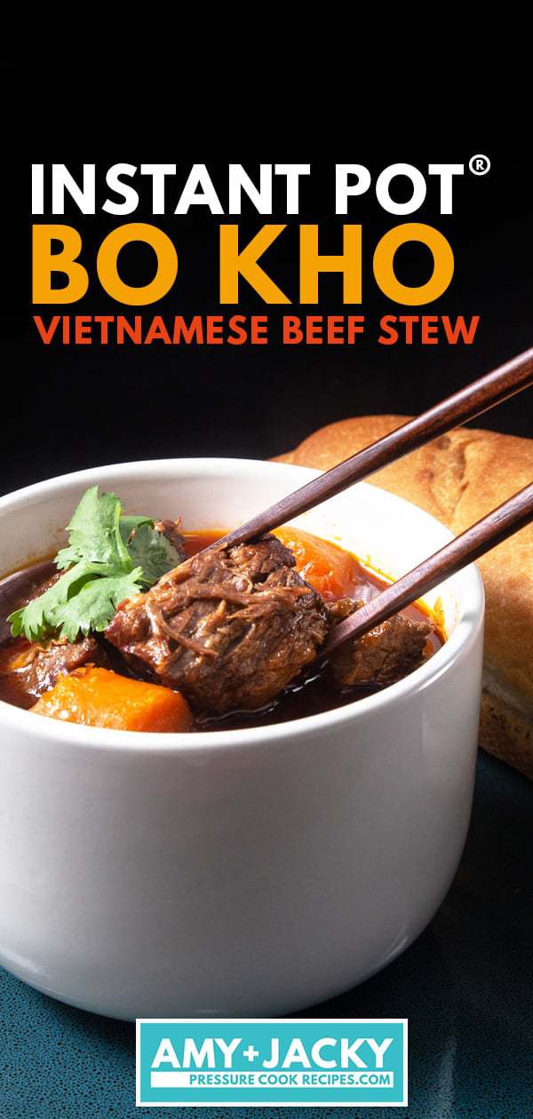 Instant Pot Bo Kho | Pressure Cooker Bo Kho | Bo Kho Recipe | Instant Pot Vietnamese Beef Stew | Instant Pot Beef Stew | Pressure Cooker Beef Stew | How to make beef stew | Easy beef stew recipe | Instant Pot Vietnamese Food Recipes #AmyJacky #InstantPot #PressureCooker #beef #asian #recipes