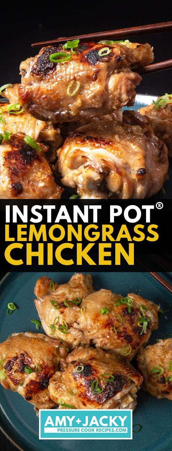 Instant Pot Lemongrass Chicken | Pressure Cooker Lemongrass Chicken | Instant Pot Chicken Recipes | Instant Pot Chicken Thighs | Lemongrass Recipes | Lemongrass chicken recipes | vietnamese lemongrass chicken | easy chicken recipes #AmyJacky #InstantPot #PressureCooker #recipes #chicken #asian