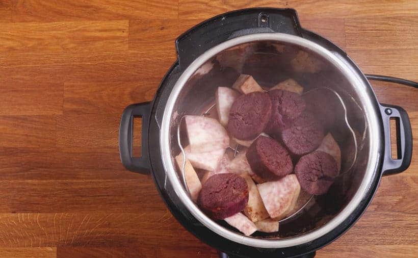 Pressure Cooker Taro and Pressure Cooker Purple Sweet Potatoes  #AmyJacky #InstantPot #PressureCooker #recipe
