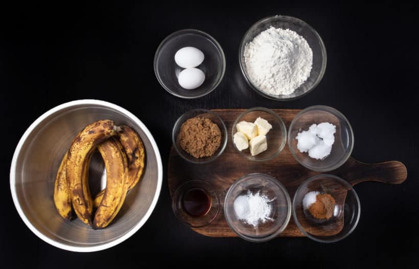 Banana Bread Ingredients