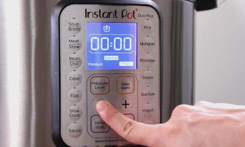 Instant Pot High Pressure for zero minute