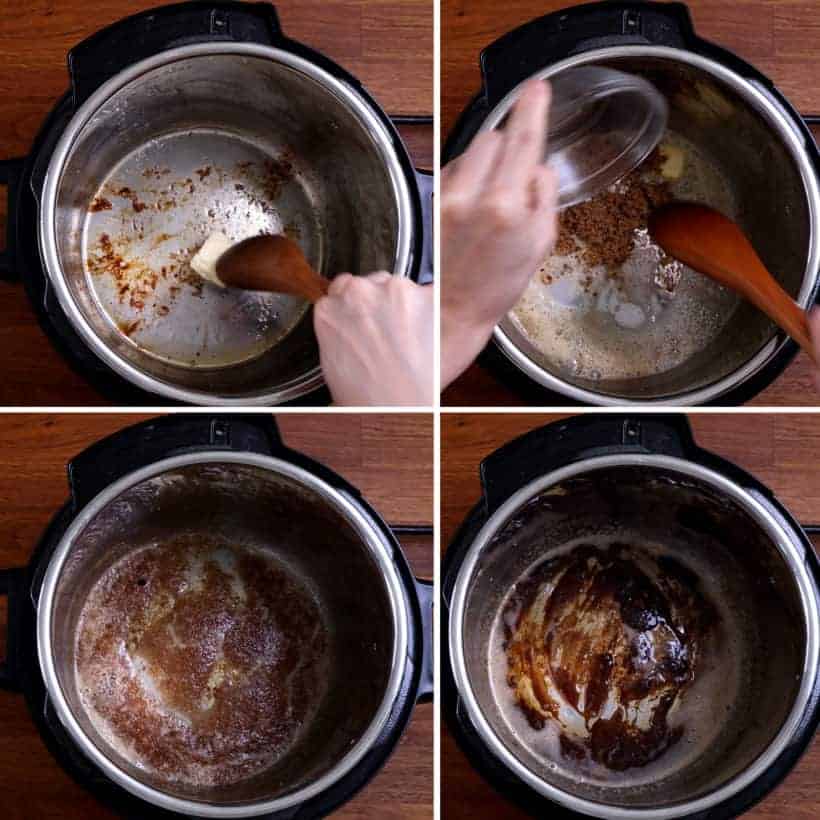 Instant Pot Taiwanese Braised Pork Belly: caramelize sugar in Instant Pot Pressure Cooker  #AmyJacky #InstantPot #PressureCooker #recipes #taiwanese #asian #pork