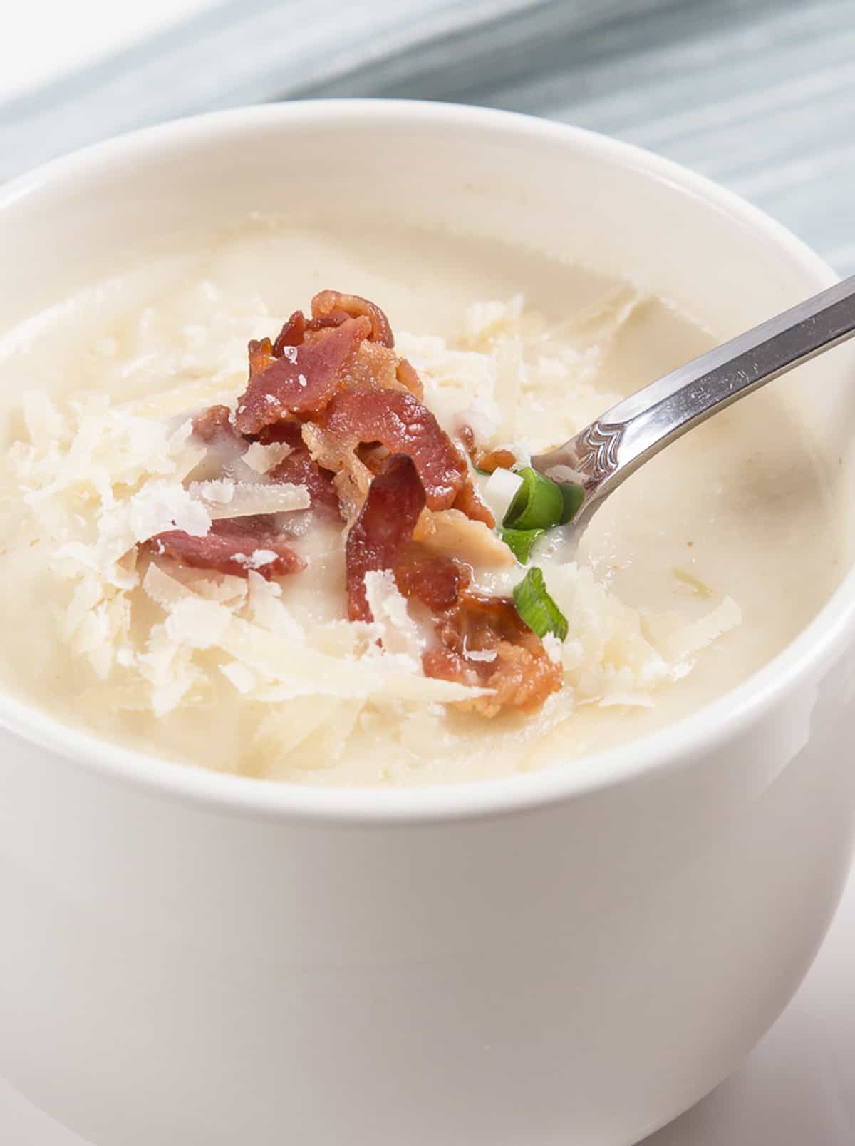 Instant Pot Cauliflower Potato Soup Tested by Amy + Jacky