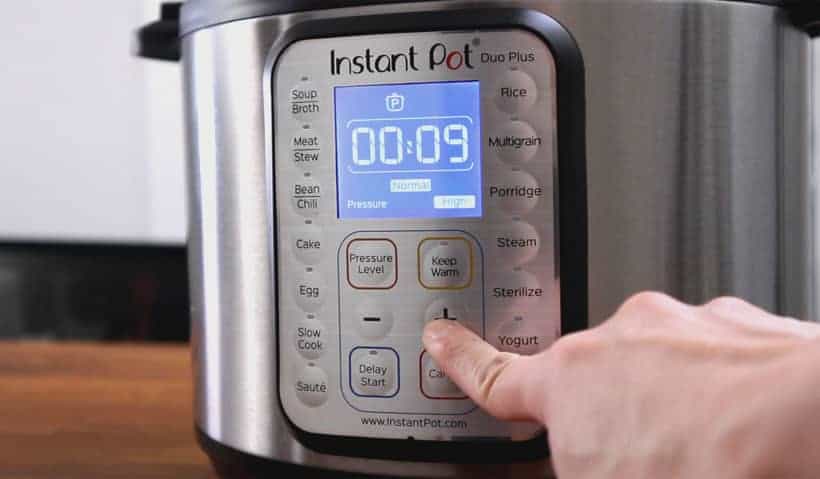 Pressure Cook High Pressure 9 minutes